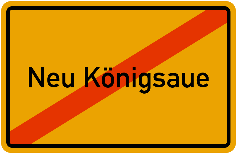 Ortsschild Neu Königsaue