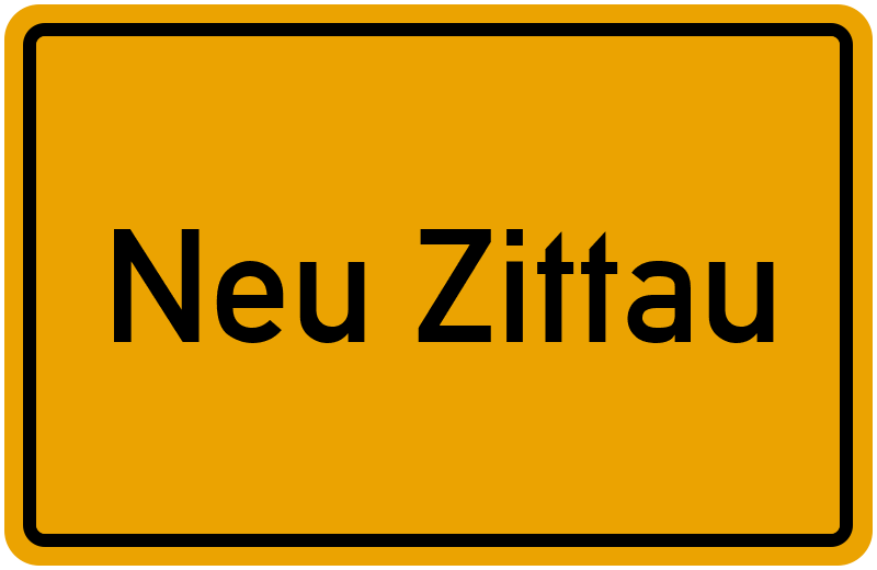 Ortsschild Neu Zittau