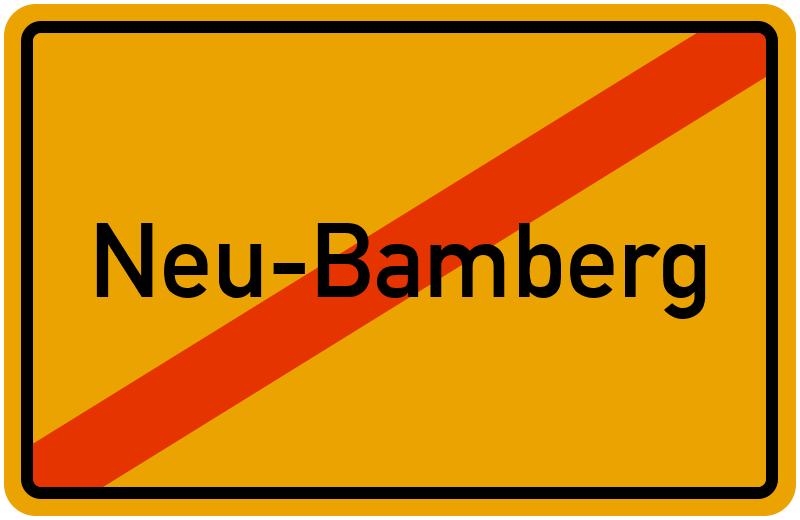 Ortsschild Neu-Bamberg