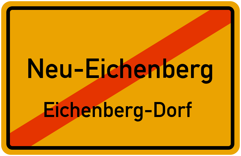 Ortsschild Neu-Eichenberg