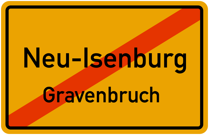 Ortsschild Neu-Isenburg