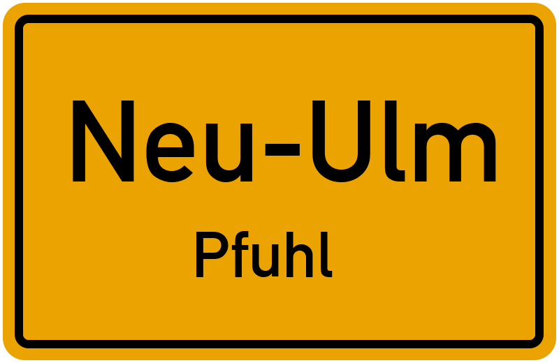 Ortsschild Neu-Ulm