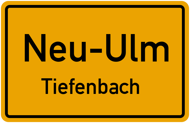 Ortsschild Neu-Ulm