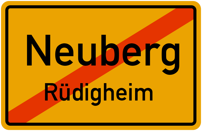 Ortsschild Neuberg