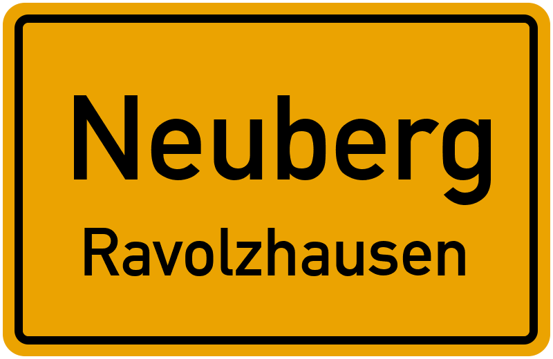 Ortsschild Neuberg