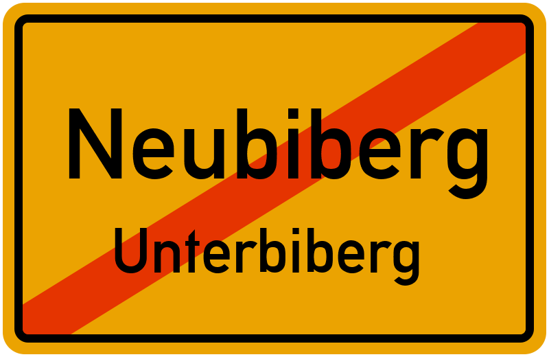 Ortsschild Neubiberg