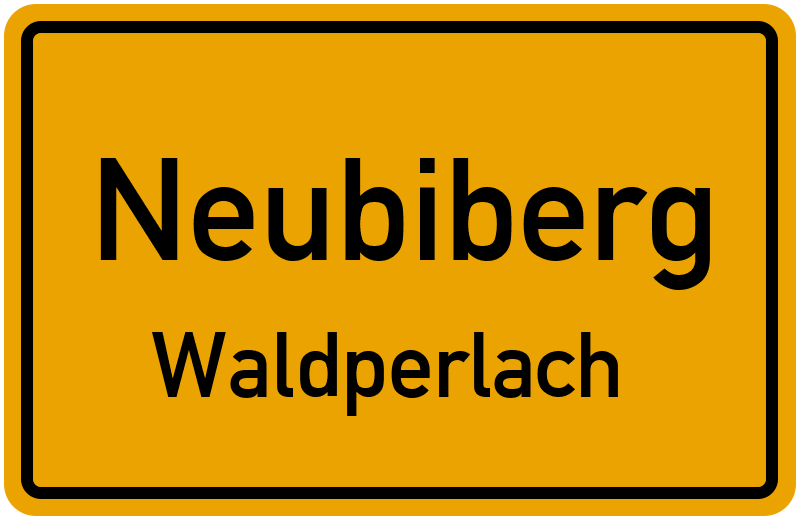 Ortsschild Neubiberg