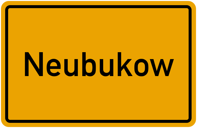 Ortsschild Neubukow