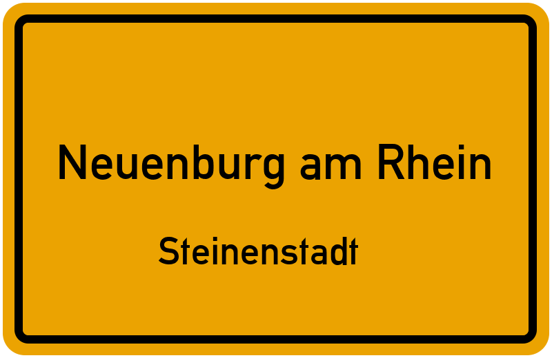 Ortsschild Neuenburg am Rhein