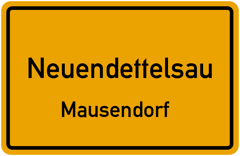 Ortsschild Neuendettelsau