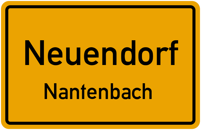 Ortsschild Neuendorf