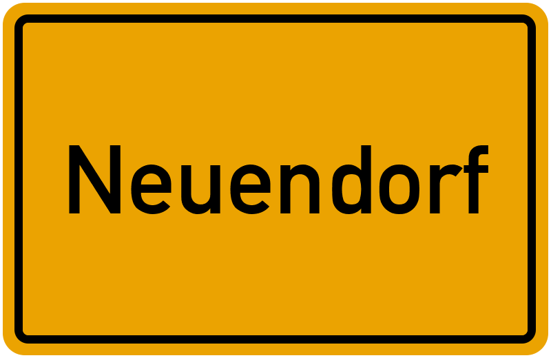 Ortsschild Neuendorf