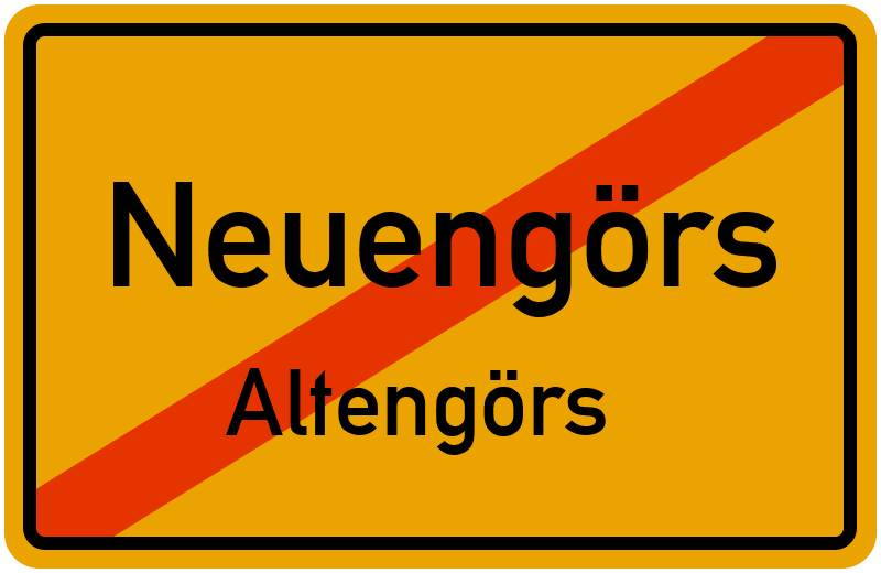 Ortsschild Neuengörs