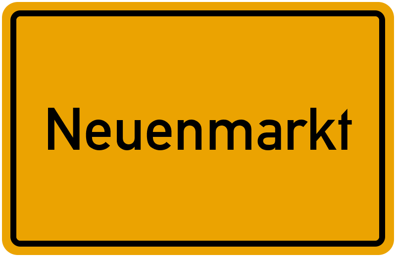 Ortsschild Neuenmarkt