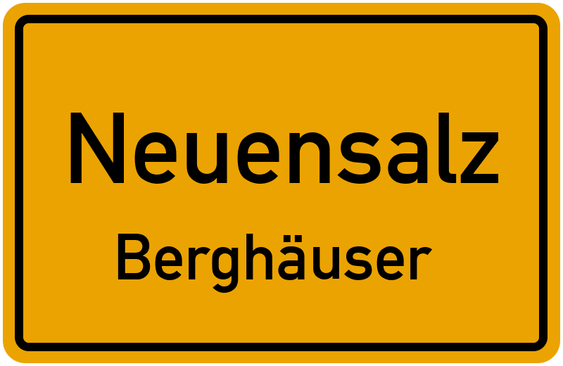 Ortsschild Neuensalz
