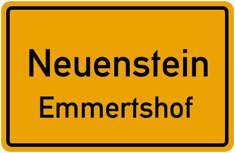 Ortsschild Neuenstein