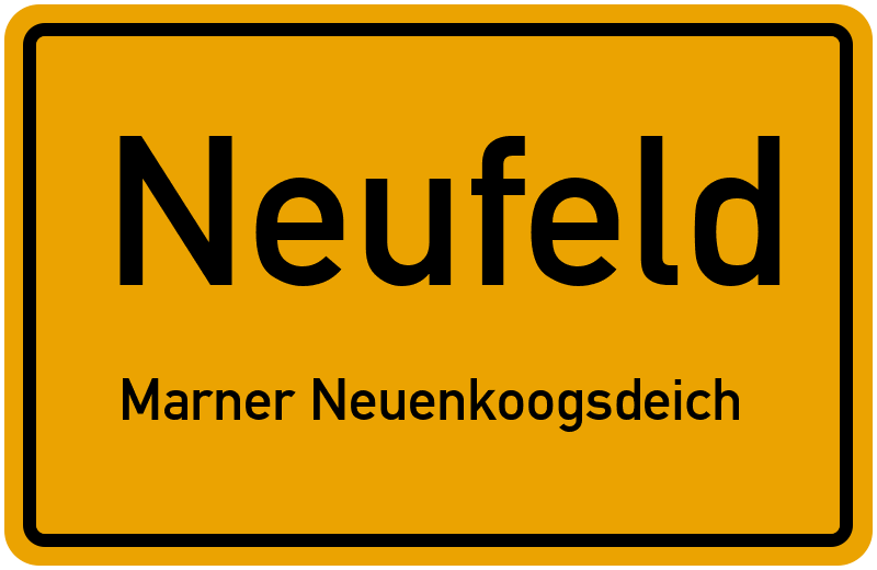 Ortsschild Neufeld