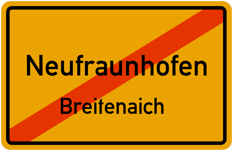 Ortsschild Neufraunhofen
