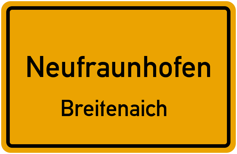 Ortsschild Neufraunhofen