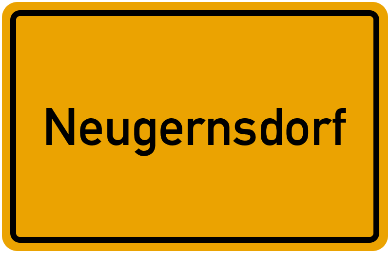 Ortsschild Neugernsdorf