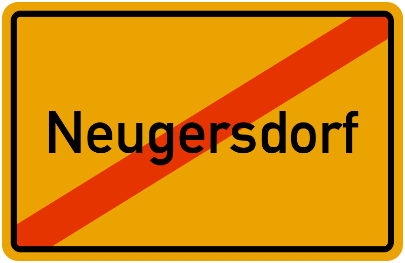 Ortsschild Neugersdorf
