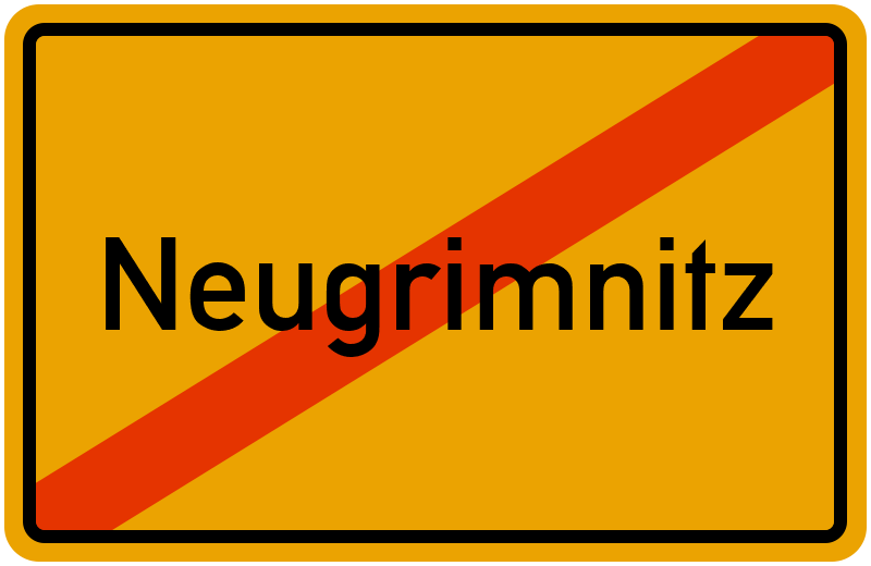 Ortsschild Neugrimnitz