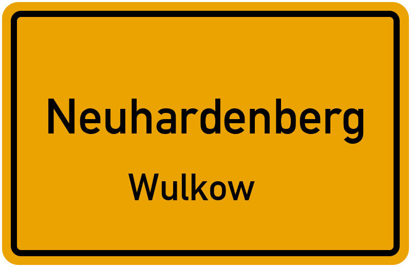 Ortsschild Neuhardenberg