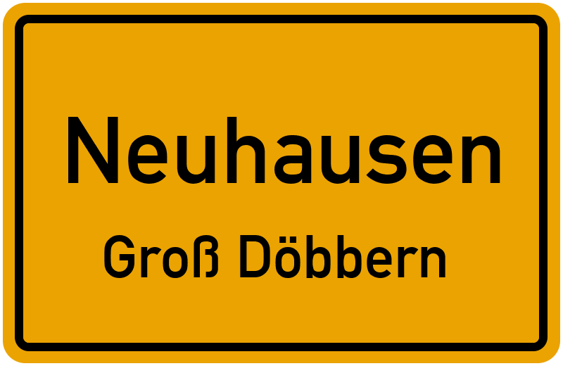 Ortsschild Neuhausen