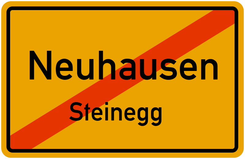 Ortsschild Neuhausen