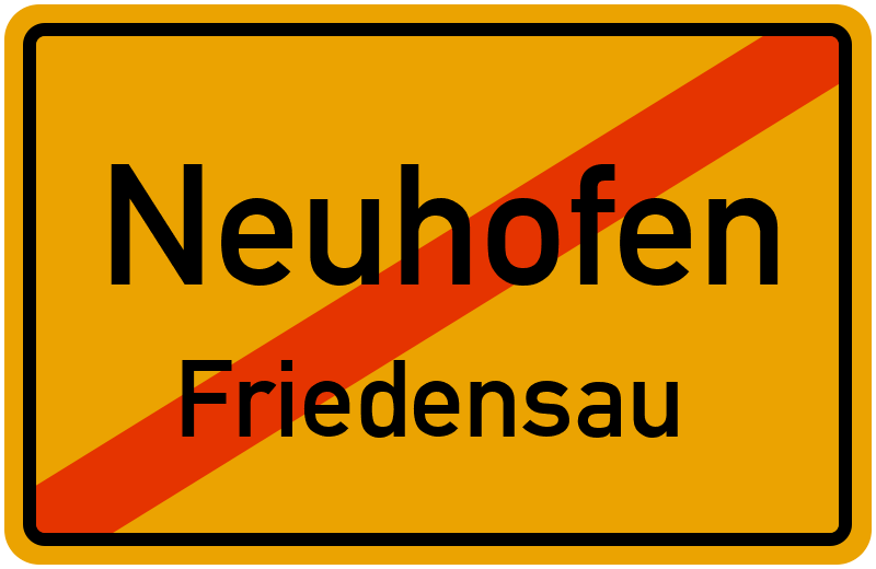 Ortsschild Neuhofen