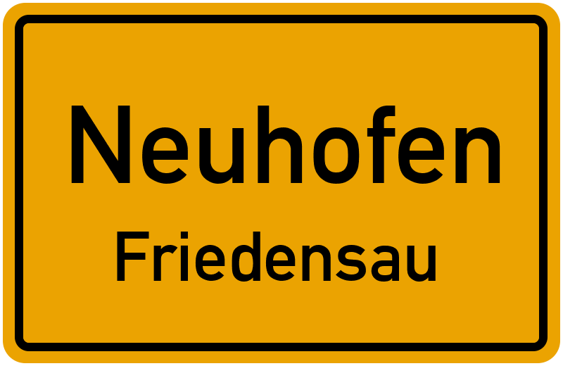Ortsschild Neuhofen