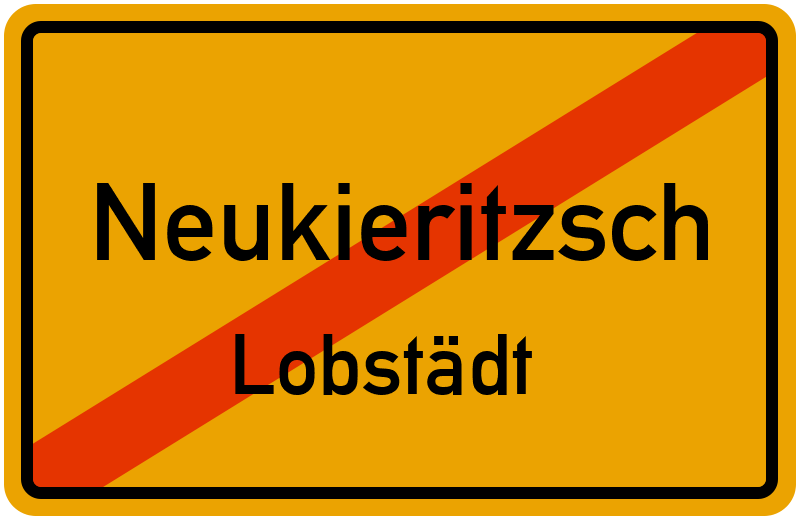 Ortsschild Neukieritzsch