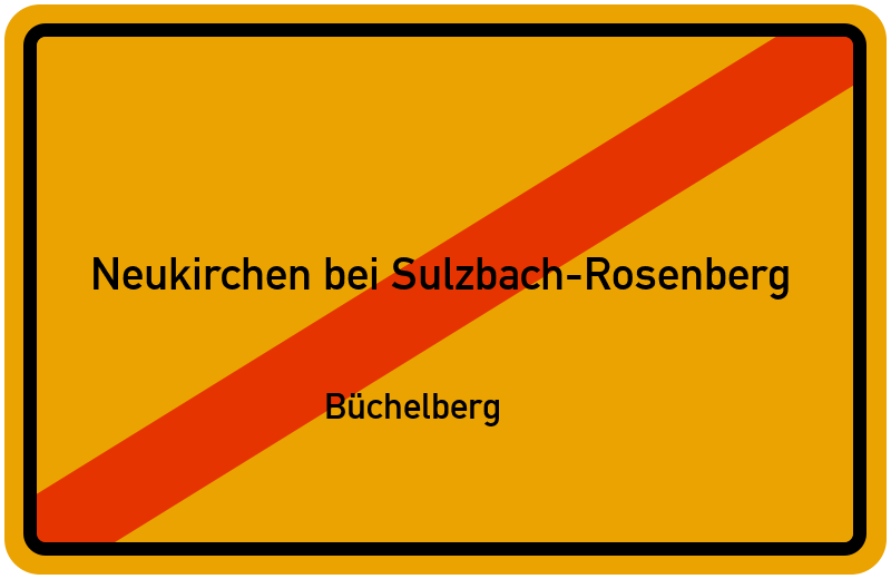 Ortsschild Neukirchen bei Sulzbach-Rosenberg