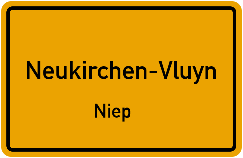 Ortsschild Neukirchen-Vluyn
