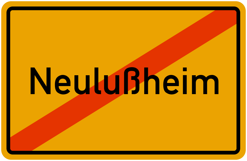 Ortsschild Neulußheim