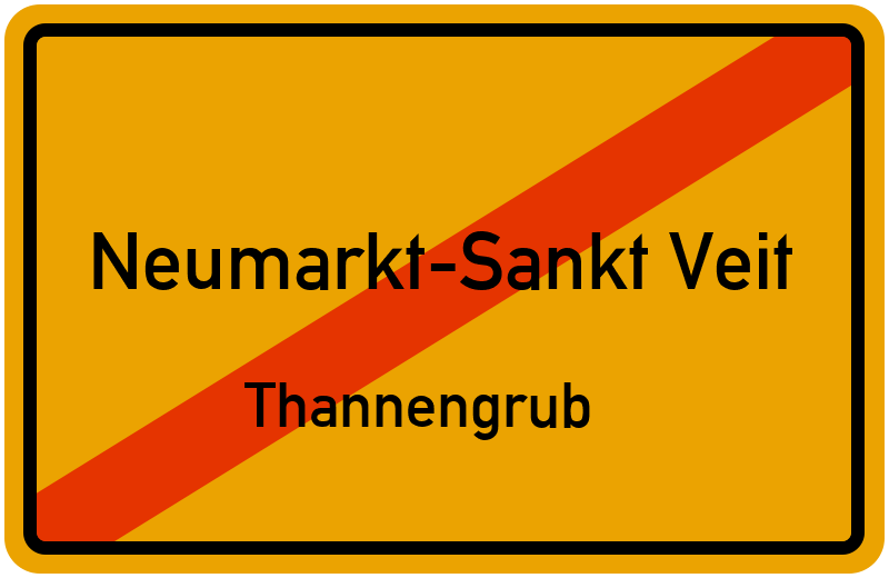 Ortsschild Neumarkt-Sankt Veit