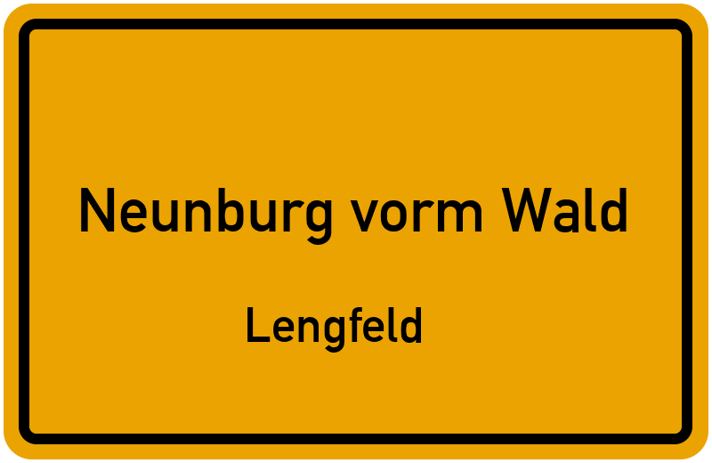 Ortsschild Neunburg vorm Wald