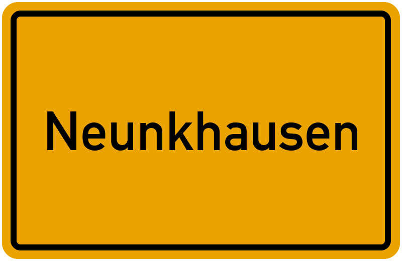 Ortsschild Neunkhausen