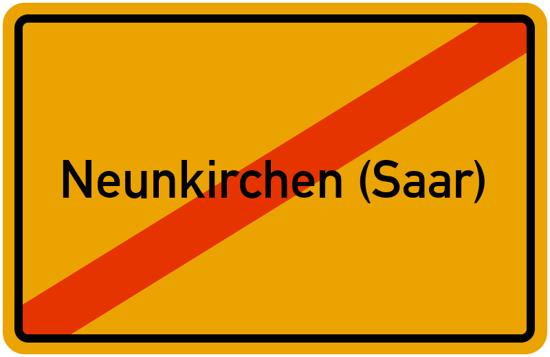 Ortsschild Neunkirchen (Saar)