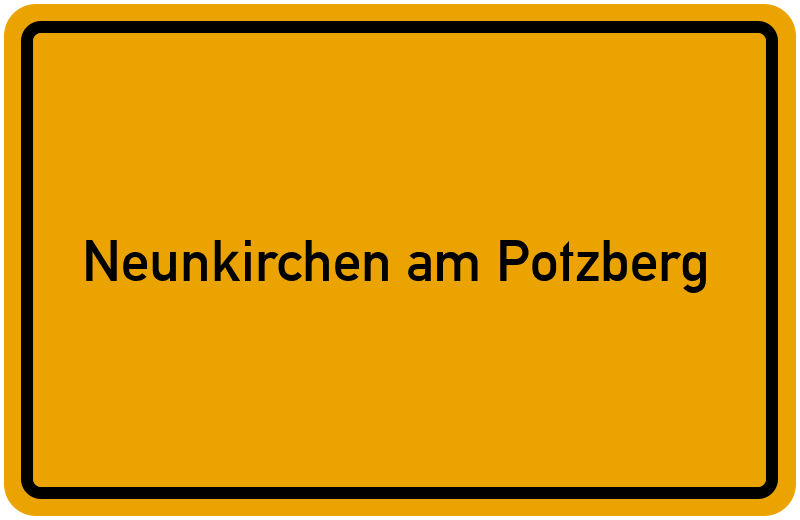 Ortsschild Neunkirchen am Potzberg