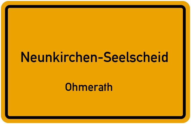 Ortsschild Neunkirchen-Seelscheid