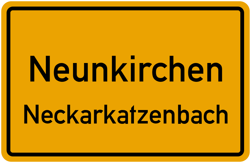 Ortsschild Neunkirchen