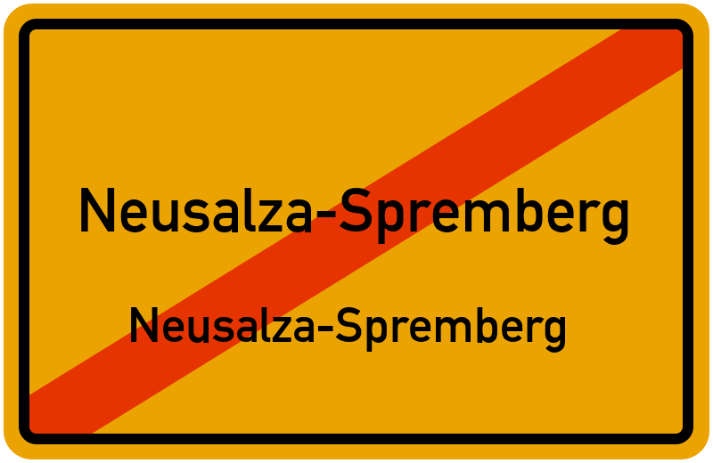 Ortsschild Neusalza-Spremberg