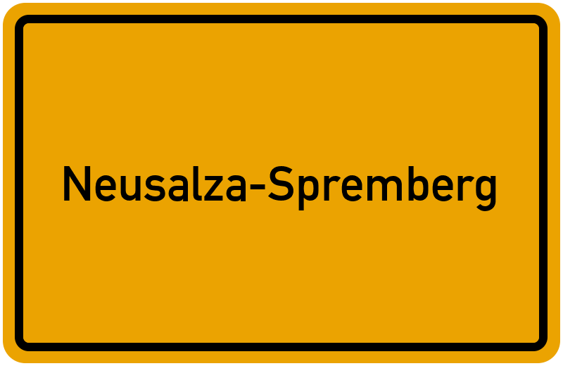Ortsschild Neusalza-Spremberg