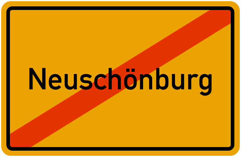Ortsschild Neuschönburg