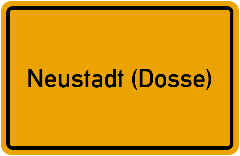 Ortsschild Neustadt (Dosse)