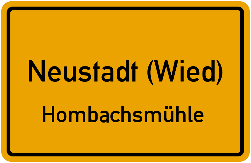 Ortsschild Neustadt (Wied)