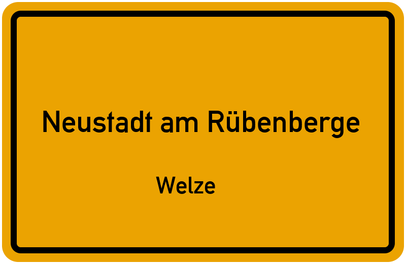 Ortsschild Neustadt am Rübenberge