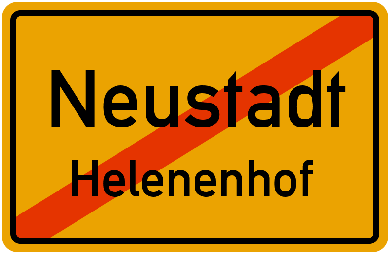 Ortsschild Neustadt