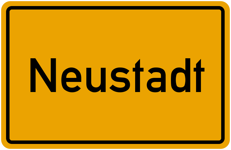 Ortsschild Neustadt